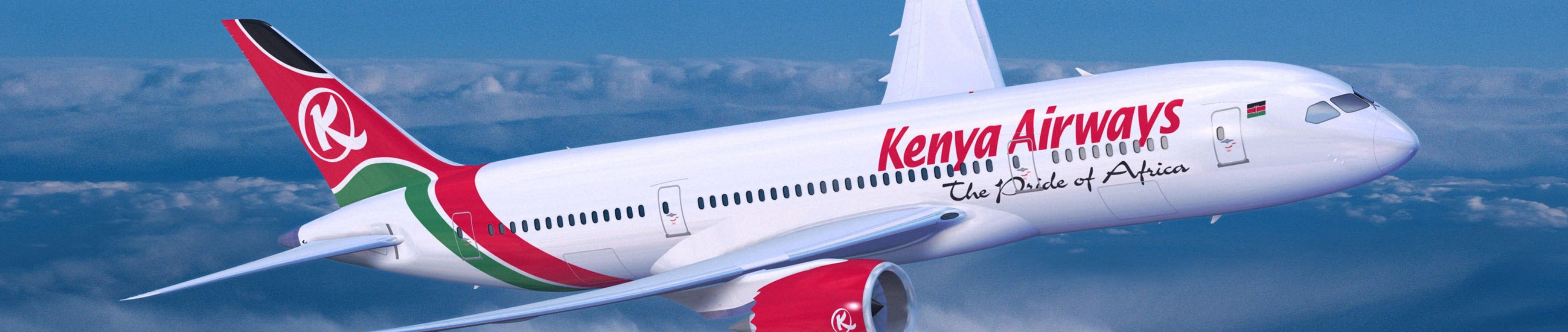 Kenya Airways promotional background