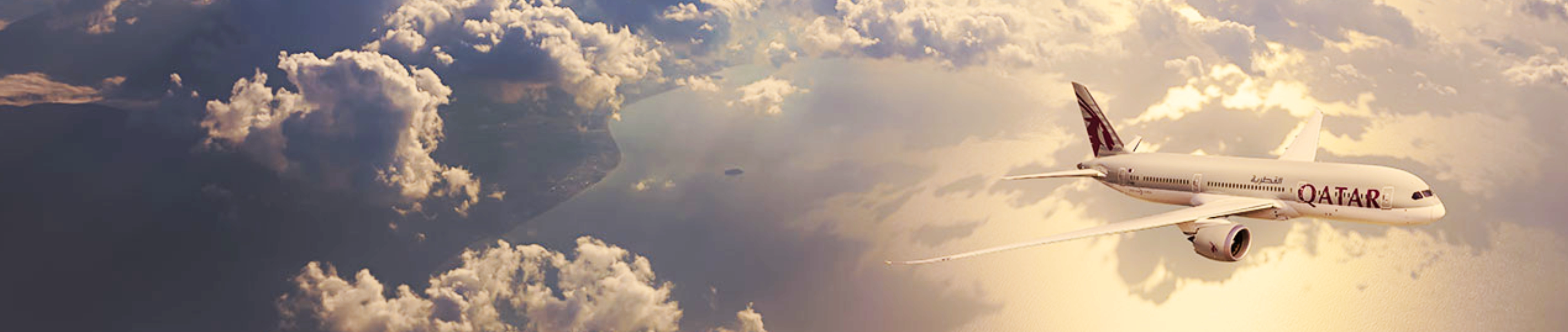 Qatar Airways promotional background