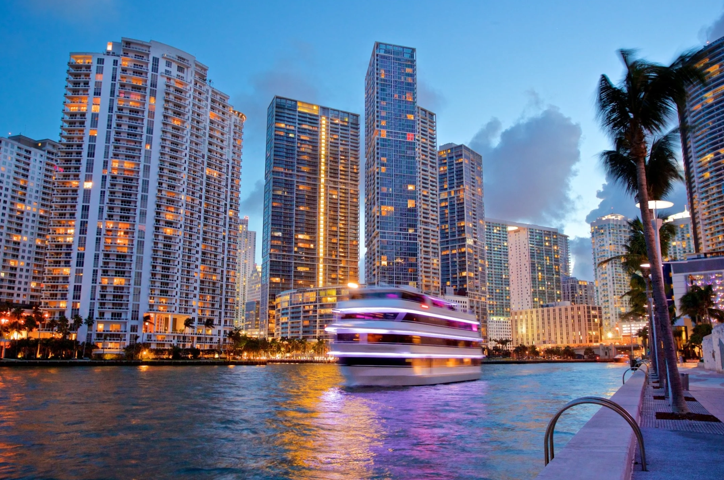 Miami, USA skyline view
